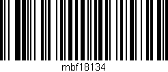 Código de barras (EAN, GTIN, SKU, ISBN): 'mbf18134'