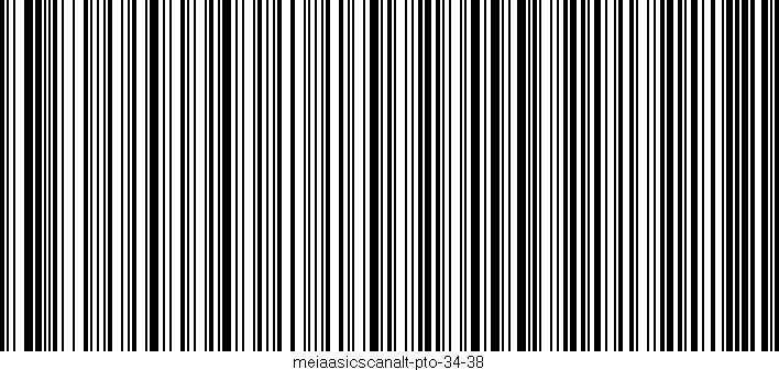 Código de barras (EAN, GTIN, SKU, ISBN): 'meiaasicscanalt-pto-34-38'