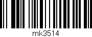Código de barras (EAN, GTIN, SKU, ISBN): 'mk3514'