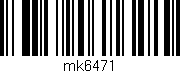 Código de barras (EAN, GTIN, SKU, ISBN): 'mk6471'