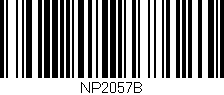Código de barras (EAN, GTIN, SKU, ISBN): 'np2057b'