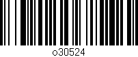 Código de barras (EAN, GTIN, SKU, ISBN): 'o30524'