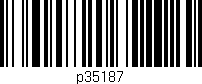 Código de barras (EAN, GTIN, SKU, ISBN): 'p35187'