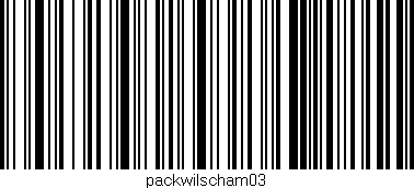 Código de barras (EAN, GTIN, SKU, ISBN): 'packwilscham03'