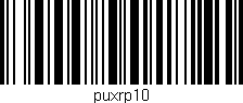 Código de barras (EAN, GTIN, SKU, ISBN): 'puxrp10'