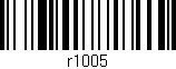 Código de barras (EAN, GTIN, SKU, ISBN): 'r1005'