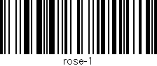 Código de barras (EAN, GTIN, SKU, ISBN): 'rose-1'