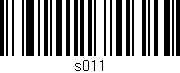 Código de barras (EAN, GTIN, SKU, ISBN): 's011'