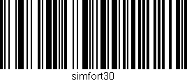 Código de barras (EAN, GTIN, SKU, ISBN): 'simfort30'