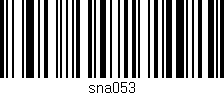 Código de barras (EAN, GTIN, SKU, ISBN): 'sna053'