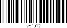 Código de barras (EAN, GTIN, SKU, ISBN): 'sofia12'