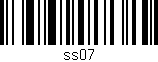 Código de barras (EAN, GTIN, SKU, ISBN): 'ss07'