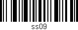 Código de barras (EAN, GTIN, SKU, ISBN): 'ss09'