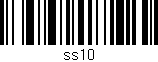 Código de barras (EAN, GTIN, SKU, ISBN): 'ss10'