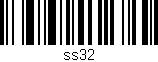 Código de barras (EAN, GTIN, SKU, ISBN): 'ss32'