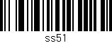 Código de barras (EAN, GTIN, SKU, ISBN): 'ss51'