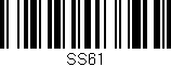 Código de barras (EAN, GTIN, SKU, ISBN): 'ss61'