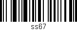 Código de barras (EAN, GTIN, SKU, ISBN): 'ss67'