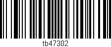 Código de barras (EAN, GTIN, SKU, ISBN): 'tb47302'