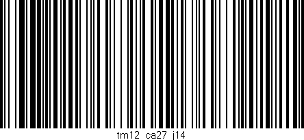Código de barras (EAN, GTIN, SKU, ISBN): 'tm12_ca27_j14'