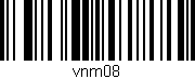 Código de barras (EAN, GTIN, SKU, ISBN): 'vnm08'