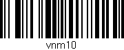 Código de barras (EAN, GTIN, SKU, ISBN): 'vnm10'