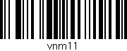 Código de barras (EAN, GTIN, SKU, ISBN): 'vnm11'