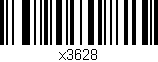 Código de barras (EAN, GTIN, SKU, ISBN): 'x3628'