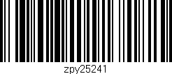 Código de barras (EAN, GTIN, SKU, ISBN): 'zpy25241'