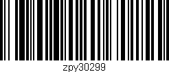 Código de barras (EAN, GTIN, SKU, ISBN): 'zpy30299'
