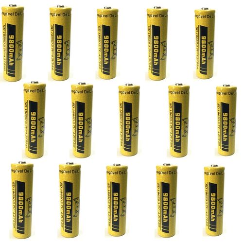 15 Bateria Recarregável JYX 18650 3,7v- 4,2v 9800 MAh