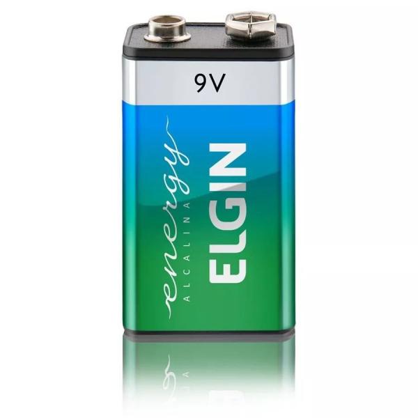 20 Baterias 9v Alcalina Elgin Blister C/1 6lr61