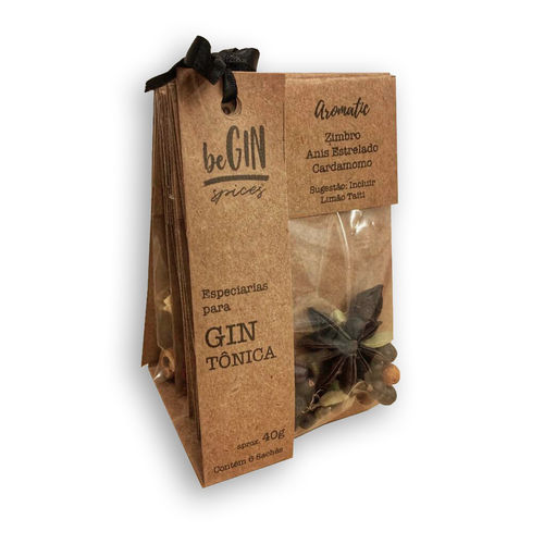 1 Kit de 6 Sachês de Especiarias para Gin Tônica - BeGIN Spices