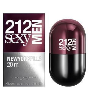 212 Sexy Men New York Pills By Carolina Herrera Eau de Parfum Masculino 20 Ml