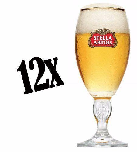 12 Taças Copos Stella Artois - Embalagem Individual - Ambev