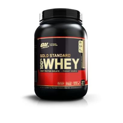100% Gold Whey Standard 907g/2LB CHOCOLATE e AVELÃ - Optimum Nutrition