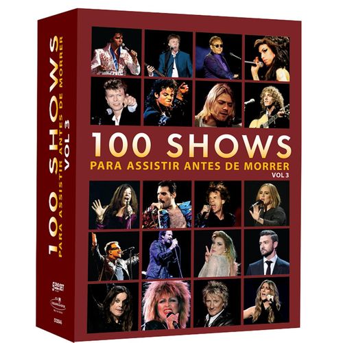 100 Shows para Assistir Antes de Morrer - Vol. 3 - Box com 5 DVD