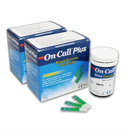 100 Tiras para Medição de Glicose - On Call Plus