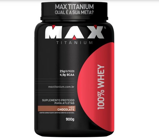 100% Whey 900g - Chocolate - Max Titanium