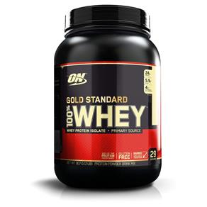 100% Whey Gold Standard (2Lbs/907g) - Optimum Nutrition - MORANGO