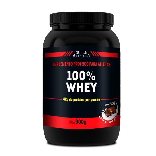 100 Whey Protein - 900G - Nitech Nutrition - Chocolate