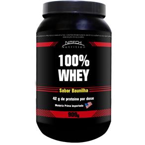 100 % Whey Protein - Nitech Nutrition - Baunilha - 900 G