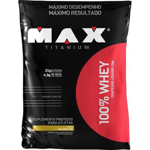 Tudo sobre '100 Whey Refil - Max Titanium (2kg)-Chocolate'