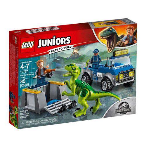 10757 - LEGO Juniors - Jurassic World - Caminhão de Resgate Raptor