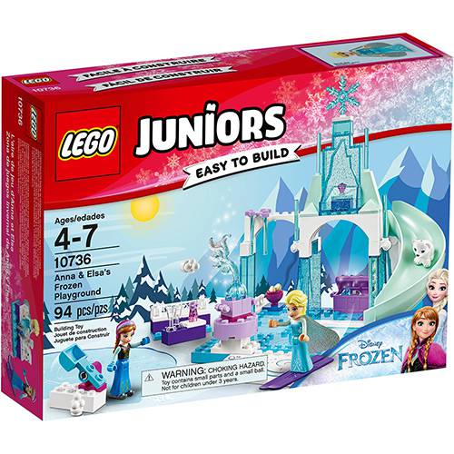 Tudo sobre '10736 - LEGO Juniors - o Pátio de Recreio Gelado de Anna e Elsa'