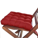 Assento Vermelho 40x40 Cm Para Cadeira Futon