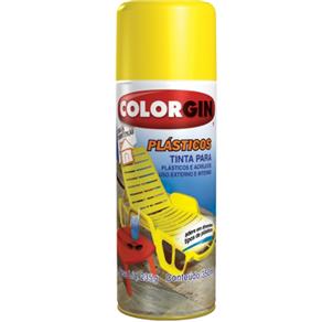 Colorgin Plástico Preto Fosco Spray