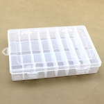 24 caixa porta-jóias caixa de plástico transparente destacável
