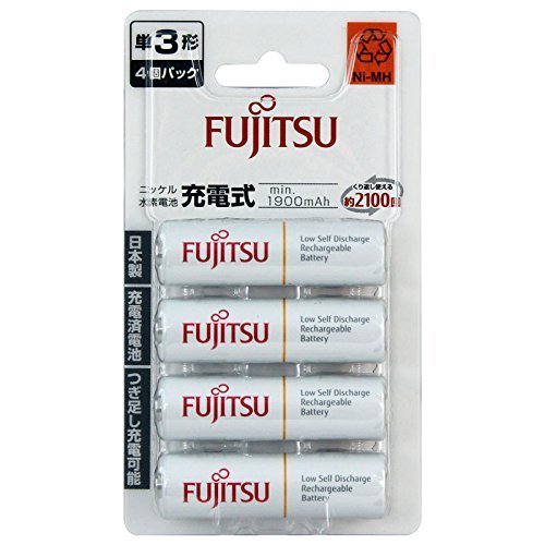 4 Pilhas AA Recarregáveis 2100x Fujitsu Standard ( = Eneloop ) 2000mAh