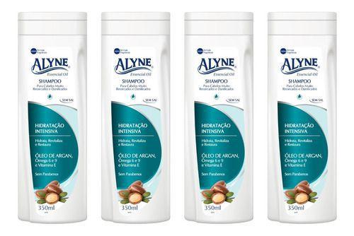 4 Shampoos Alyne Hidratacao Intensiva